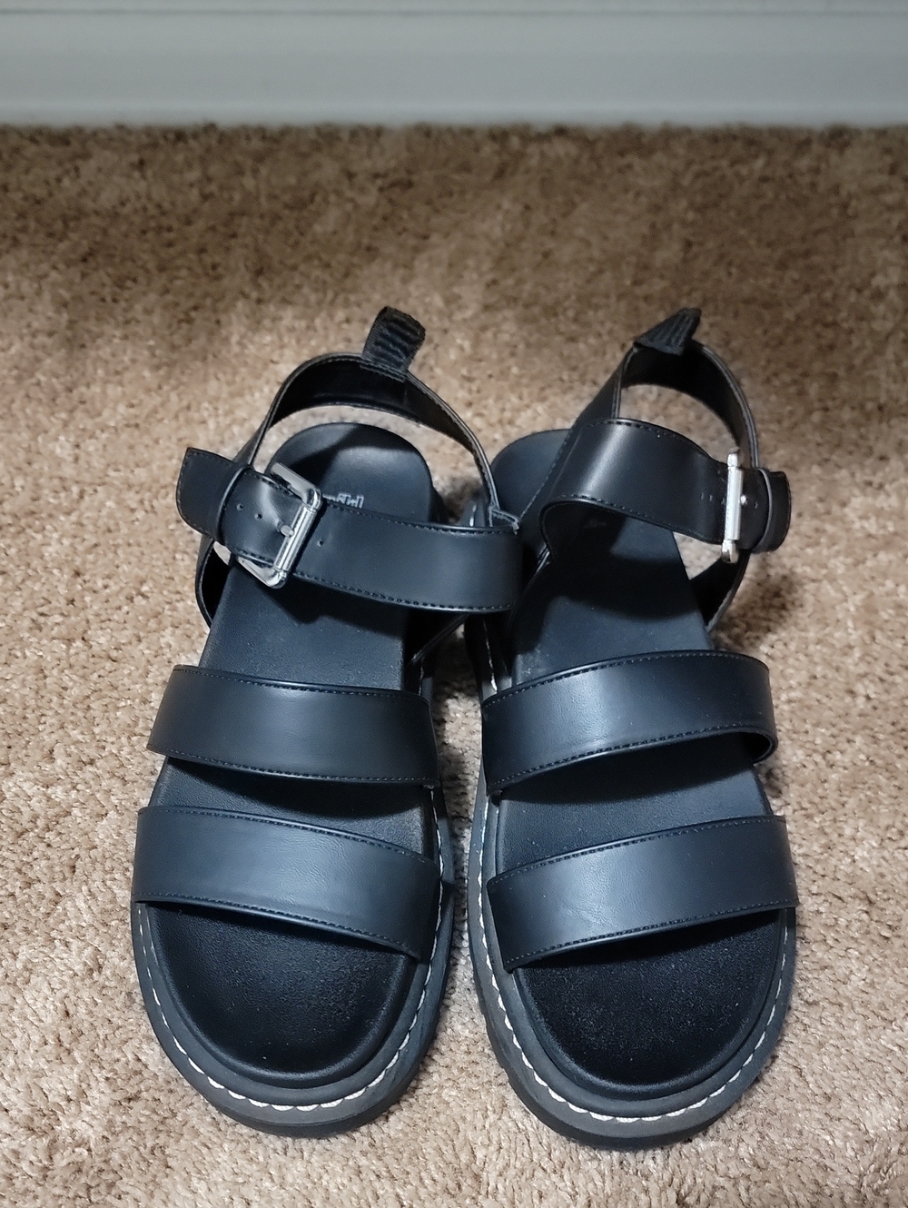 wild fable Black Slide Sandal with Logo